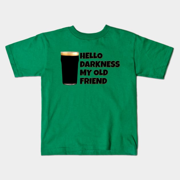 Stout - Hello Darkness Kids T-Shirt by INLE Designs